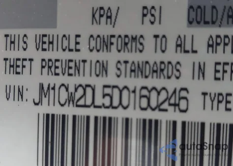 2013 Mazda 5 from USA, damaged, VIN JM1CW2DL5D0160246